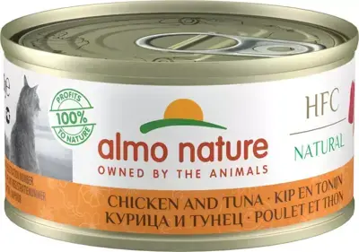Direct Verzonden Almo Nature HFC Natural kattenvoer kip & tonijn 70g