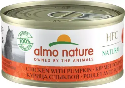 Almo Nature HFC Natural Kip & Pompoen – Natvoer 70g Direct Verzonden