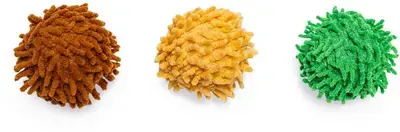 Gecertificeerd Beeztees kattenspeelgoed Jungle balls ruffles/pluche d4h4cm a3 3 kleuren