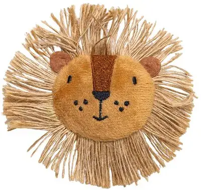 Beeztees kattenspeelgoed Jungle Leon pluche 10x9x2cm bruin Uitverkoop