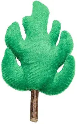 Aanbieding Beeztees kattenspeelgoed jungle matatabi blad vilt 12x8x3cm groen