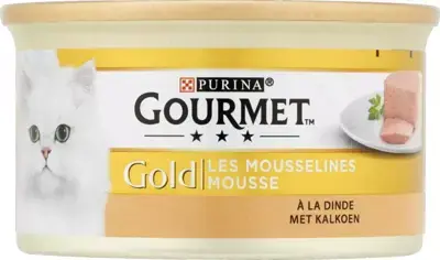Betrouwbaar Gourmet Gold mousse met kalkoen 85g