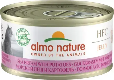 Actieprijs Almo Nature HFC Natural Light zeebrasem & aardappel 70g