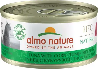 Almo Nature HFC Natural kattenvoer tonijn & mais 70g Finale Uitverkoop
