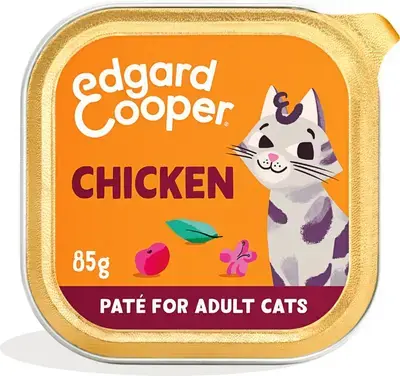 Direct Beschikbaar Edgard & Cooper Kat Adult Paté Chicken 85 g