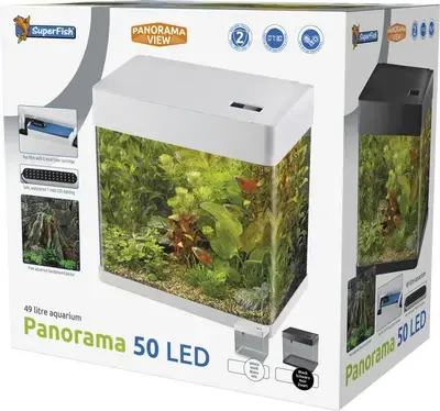 Snelle Levering Superfish Aquarium panorama 50 zwart 1Stuk