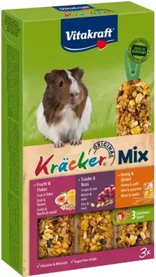 Exclusieve Aanbieding Vitakraft Kräcker Trio Mix caviasnack 3-in-1