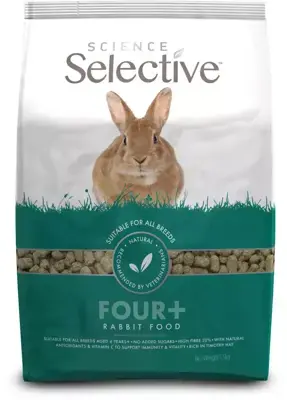 Supreme Science Selective Rabbit Four+ – Konijnenvoer 1,5 kg Betrouwbaar