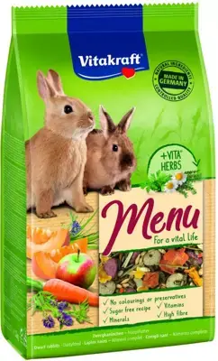 Fabrieksprijs Vitakraft Menu Vital dwergkonijnenvoer 1kg