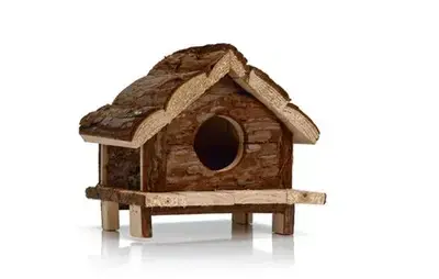 Beeztees knaagdierhuis dennenhout 15x15x6.5cm bruin Beste Prijs