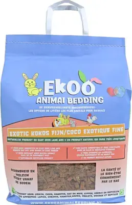 Ekoo bodembedekker exotic kokos fijn 25l Direct Verzonden