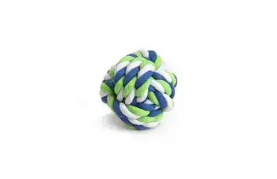 Beeztees touwbal voor knaagdieren katoen d7h7cm multikleur Gratis Retour