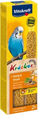 Betaalbaar Vitakraft honing/sesam-kräcker parkiet, 2in1. (10)