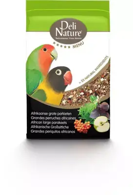 Dagaanbieding Deli Nature Serengeti grote parkieten 2,5kg