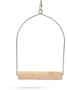 Koop Vandaag Beeztees vogelschommel metaal 16x2.5x25cm bruin