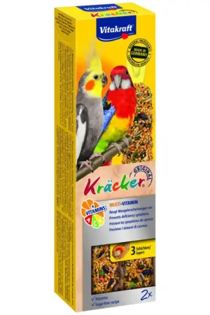 Vitakraft Kracker Valkparkiet Multi-Vitamine 2 stuks Finale Uitverkoop