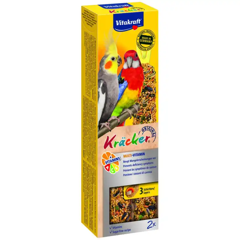 Vitakraft Kracker Valkparkiet Multi-Vitamine 2 stuks Finale Uitverkoop