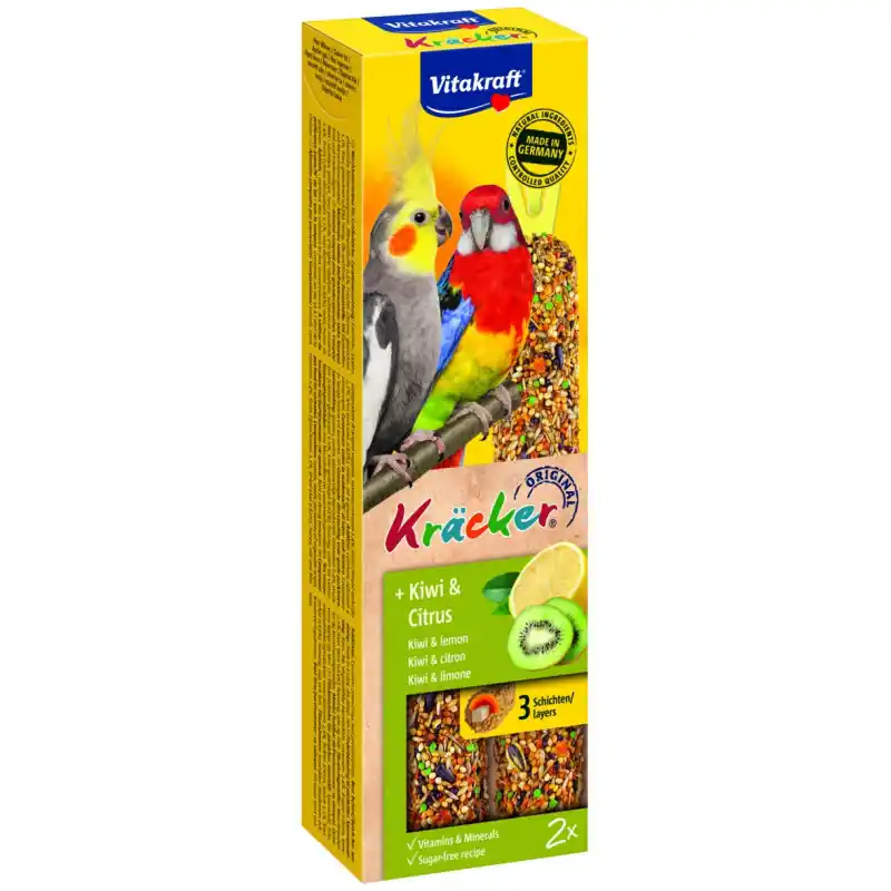 Vitakraft kracker Valkparkiet Kiwi en Citrus 2 stuks Bestseller