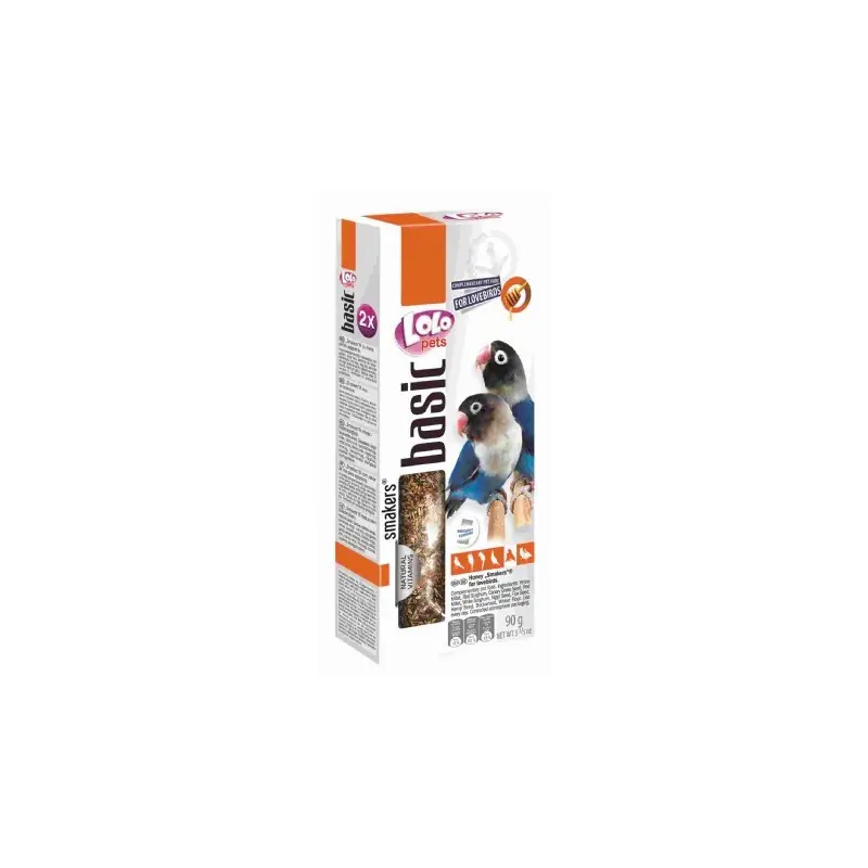 Lolo Pets Smakers Agaporniden - Honing 2 stuks Gratis Retour