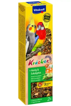 Vitakraft kracker Valkparkiet Honing en Eukalyptus 2 stuks Bestseller