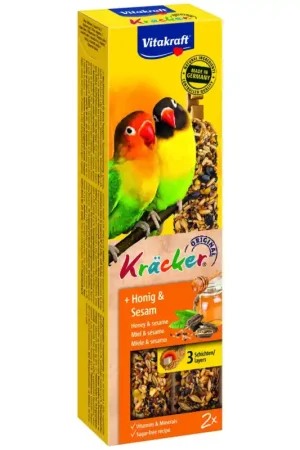Koop Vandaag Vitakraft Kracker Agaporniden Honing en Sesam 2 stuks
