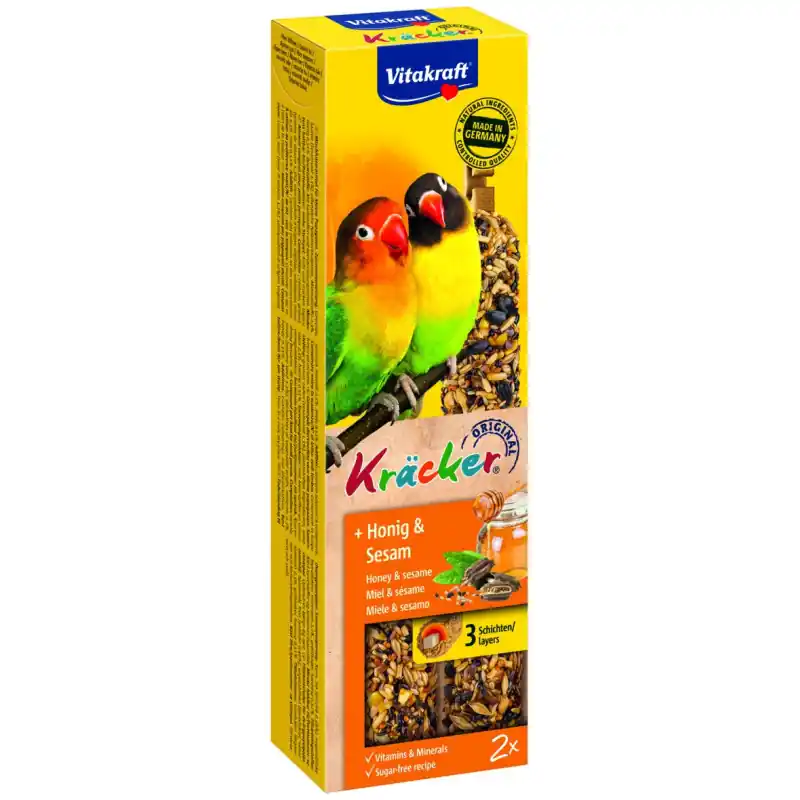 Koop Vandaag Vitakraft Kracker Agaporniden Honing en Sesam 2 stuks
