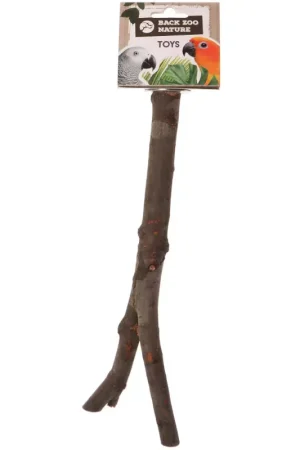 Premium Back Zoo Nature Wooden Y-Perch 30 cm