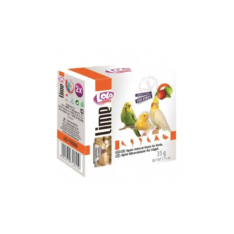 Favoriet Lolo Pets Mineraalblok Small - Appel 2 stuks voor vogels
