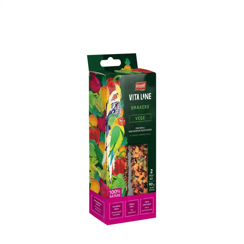 Vitapol Smakers Vitaline Paradise voor Small and Medium Birds Op = Op