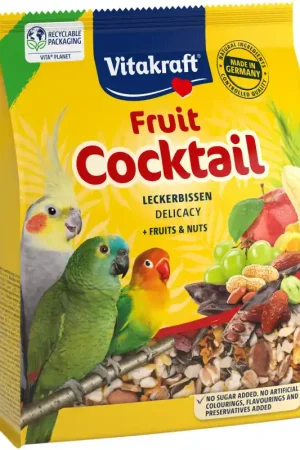 Vitakraft Fruit Cocktail grote parkieten/ (dwerg)papegaaien 250 gram Gratis Retour
