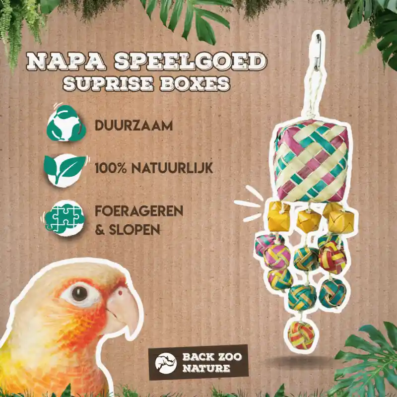 Weekendaanbieding Back Zoo Nature Napa Vogelspeelgoed - Surprise Boxes