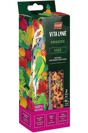 Finale Uitverkoop Vitapol Smakers Vitaline Vege for Small and Medium Birds