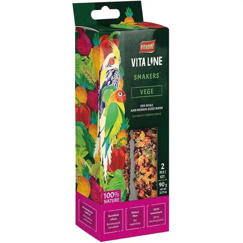 Finale Uitverkoop Vitapol Smakers Vitaline Vege for Small and Medium Birds
