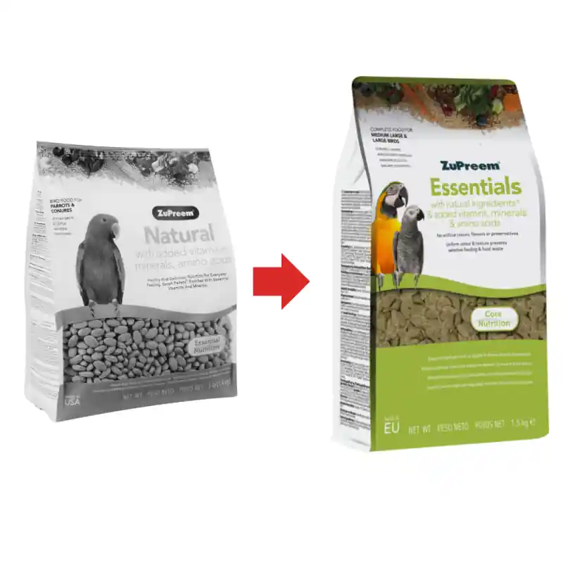 Koop Online ZuPreem Essentials Medium/Large Birds 1.5kg