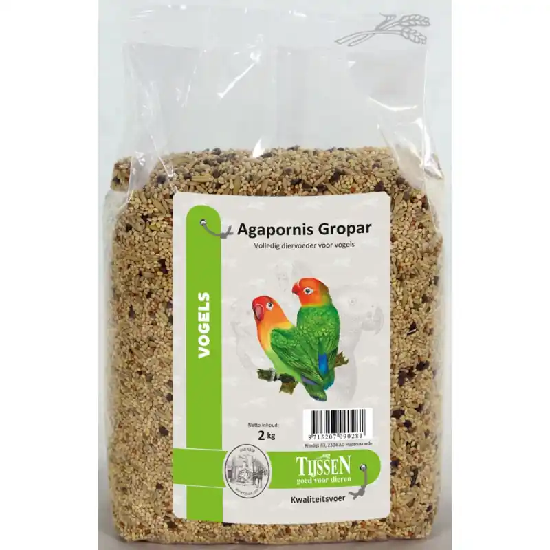 Hete Deal Tijssen Agapornis Gropar ZONDER Zonnepitten 2 kg