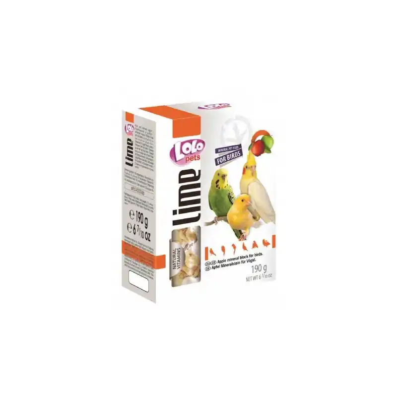Rechtstreeks Van De Fabrikant Lolo Pets Mineraalblok XL - Appel voor de grotere vogels