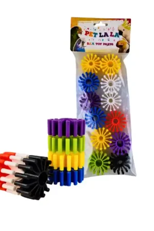Hoge Kwaliteit Petlala Plastic Gears 4 cm 12stuks - DIY Bird Toy Parts