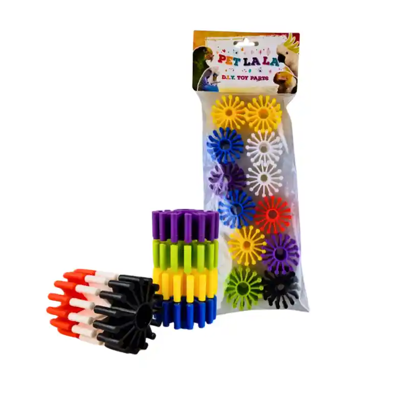 Hoge Kwaliteit Petlala Plastic Gears 4 cm 12stuks - DIY Bird Toy Parts