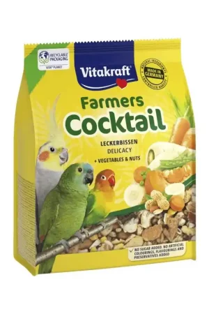 Vitakraft Farmers Cocktail Voor Grote Parkieten En (dwerg)Papegaaien 250 Gram Tijdelijk Beschikbaar