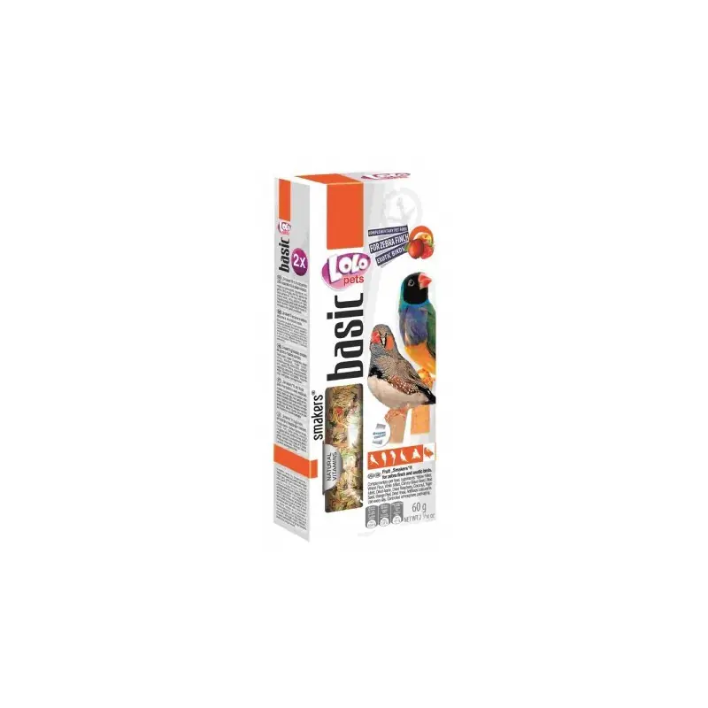 Actieprijs Lolo Pets Smakers Tropische Vogels - Fruit 2 stuks