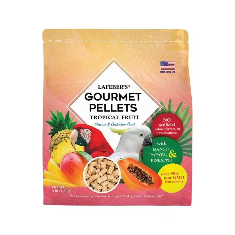 Lafeber Gourmet Pellets Tropical Fruit - Macaw 1,8 kg Laatste Versie