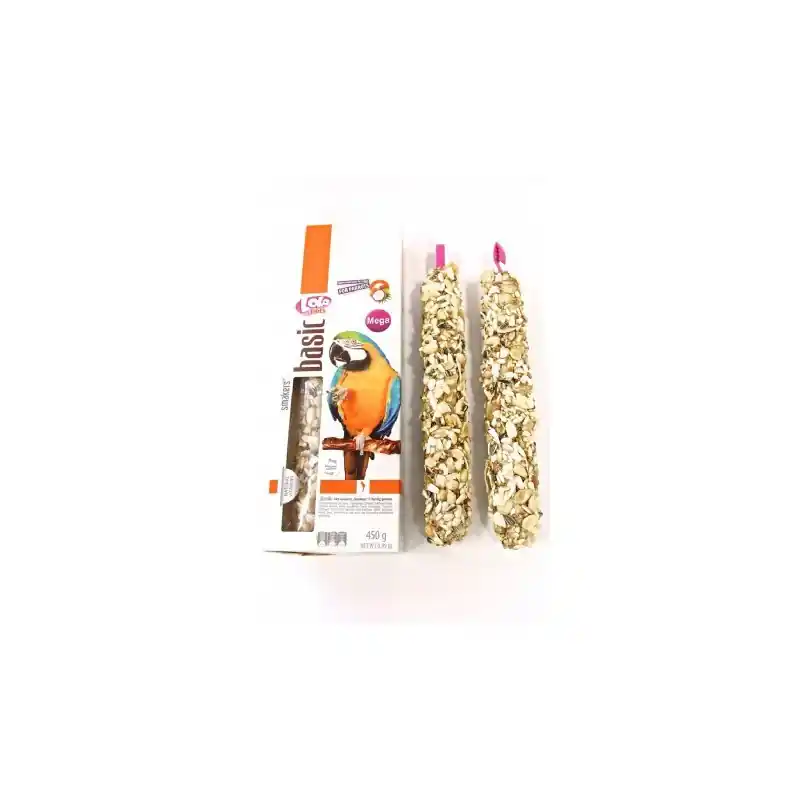 Lolo Pets Smakers MEGA Grote Papegaai Noot Kokosnoot 2 st Speciale Aanbieding