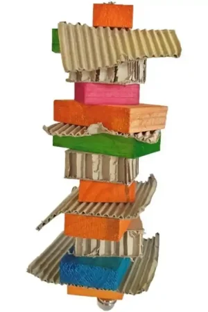 Hete Deal Toyzo Speelgoed met Karton voor Papegaaien 32x12 cm