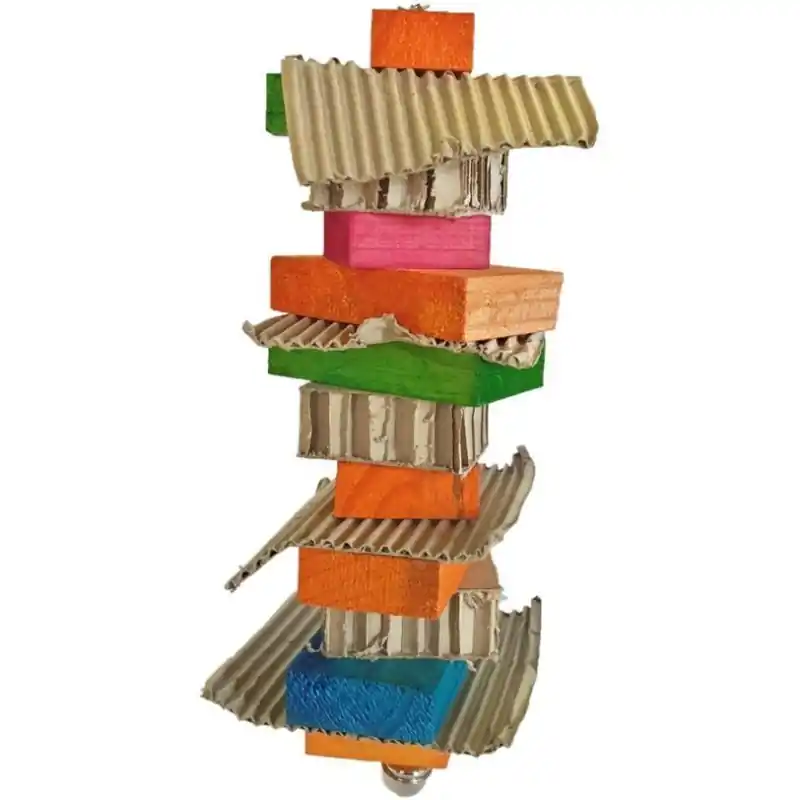 Hete Deal Toyzo Speelgoed met Karton voor Papegaaien 32x12 cm