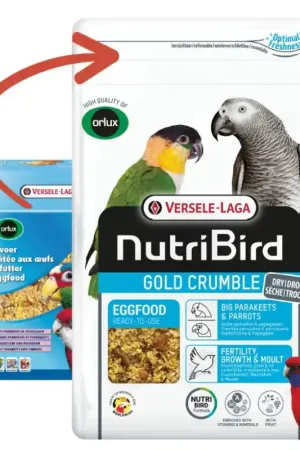 Snelle Levering NutriBird Eivoer Gold Crumble Grote Parkieten En Papegaaien 800 gram