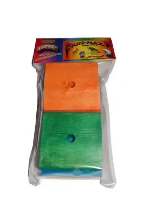 Zoo-Max Houten Vierkanten XL 6 stuks 9 x 9 cm Actieprijs