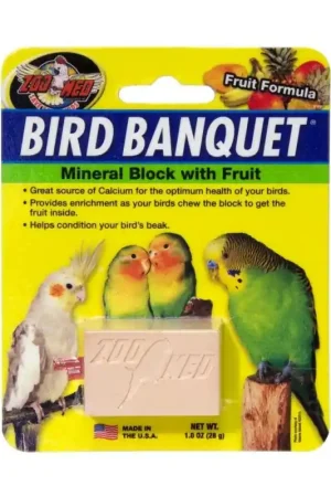 Must-Have Zoo Med Bird Banquet Block Fruit - Small
