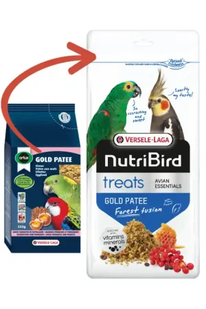 NutriBird Eivoer Treats Gold Patee Forest Fusion 250g Populair