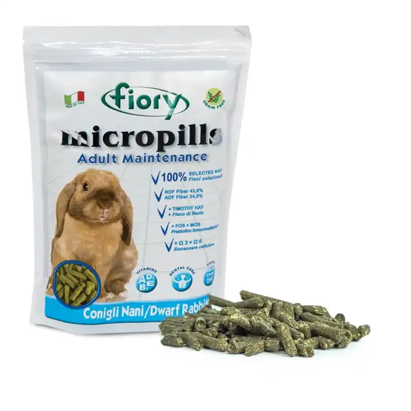 Fiory Micropills Volwassen Dwergkonijn 2 kg (Graanvrij) Dagaanbieding