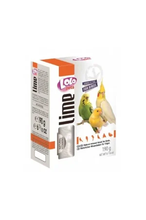 Lolo Pets Mineraalblok XL Naturel voor grotere vogels Direct Verzonden